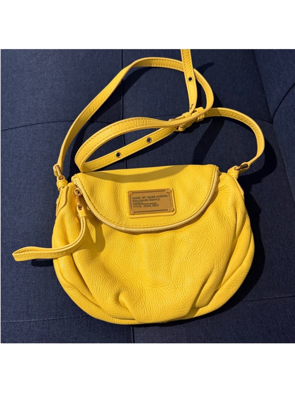 Marc by Marc Jacobs Bright Yellow Leather Crossbody Bag